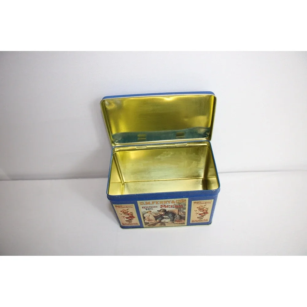 D.M. Ferry & Co Vintage Seeds Collectors Tin Garden Advertising, 5.5